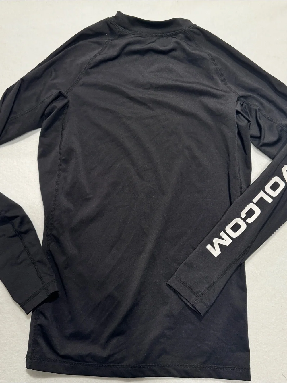 Volcom Boy's Lido Long Sleeve Rash Guard - Black - Size Small